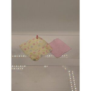 Miniature Baby Doll Blanket Set Yellow & Pink